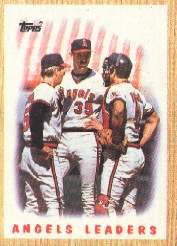 1987 Topps Baseball Cards      556     Angels Team#{(Rene Lachemann CO&#{Mike Witt& and#{